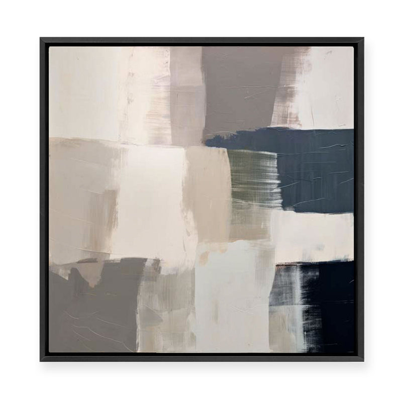 Abstract Grey Spectrum II | Framed Canvas