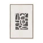 Lino Cut Abstract No.1 | Framed Canvas