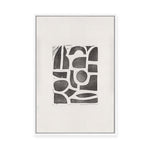 Lino Cut Abstract No.1 | Framed Canvas