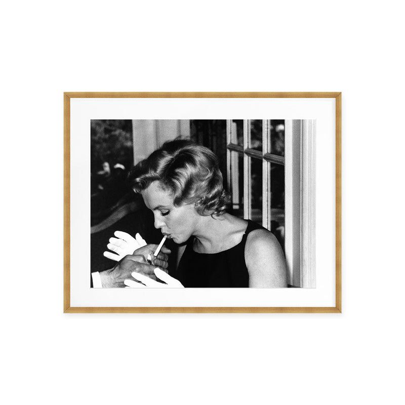 Marilyn Monroe Smoking a Cigarette