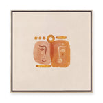 Tangerine Faces I | Framed Canvas