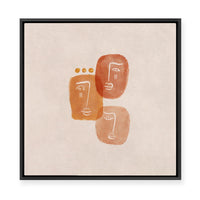 Tangerine Faces II | Framed Canvas