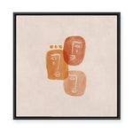 Tangerine Faces II | Framed Canvas