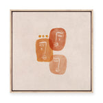 Tangerine Faces II | Framed Canvas