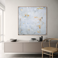 Abstract in Blue 2 | Framed Canvas