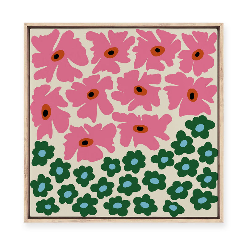 Abstract Floral | Framed Canvas