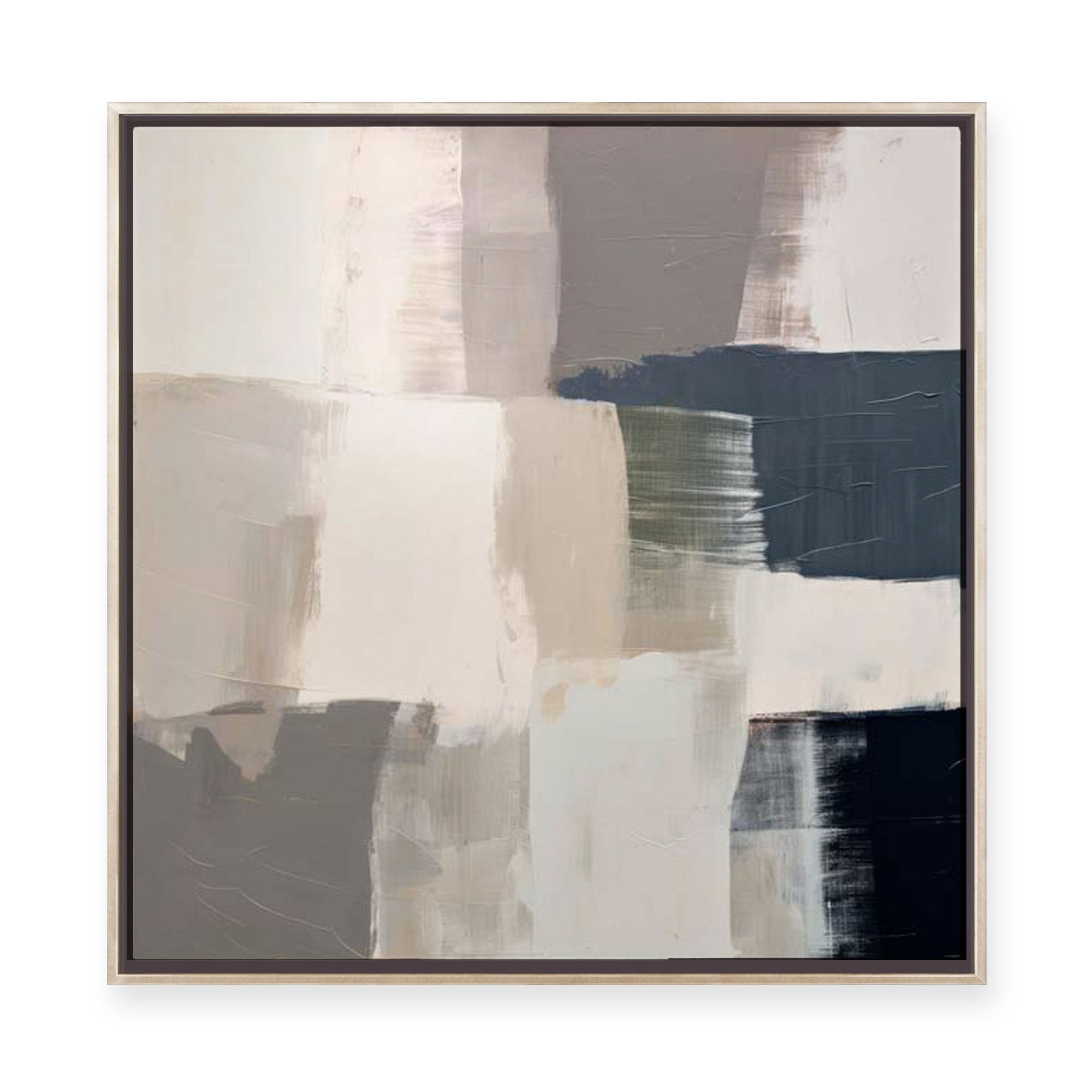 Abstract Grey Spectrum II | Framed Canvas