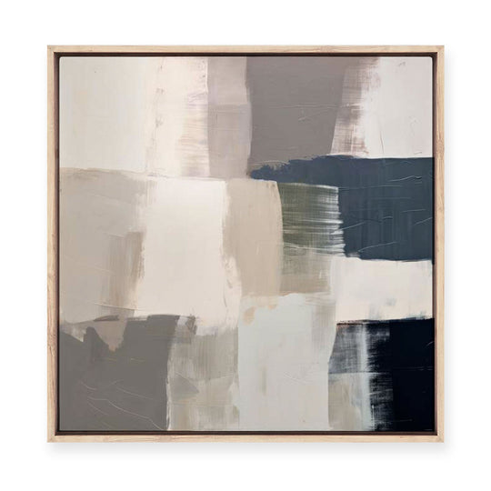 Abstract Grey Spectrum II | Framed Canvas