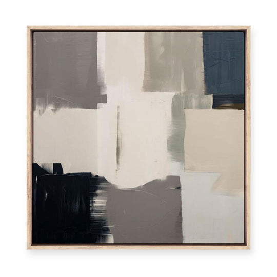 Abstract Grey Spectrum I | Framed Canvas