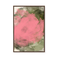 Abstract Rose Bloom | Framed Canvas