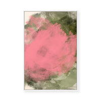 Abstract Rose Bloom | Framed Canvas