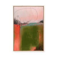Abstract Rural Landscape II | Framed Canvas