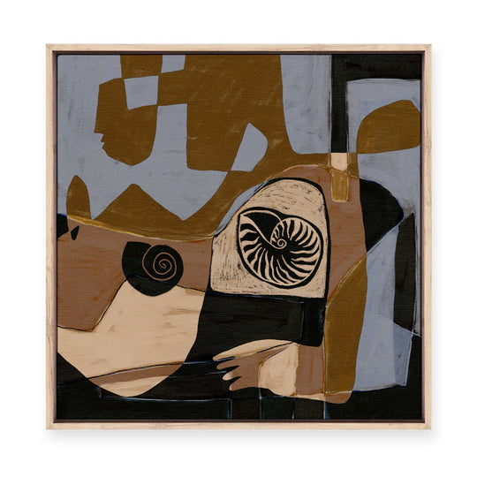 Shell Abstract | Framed Canvas