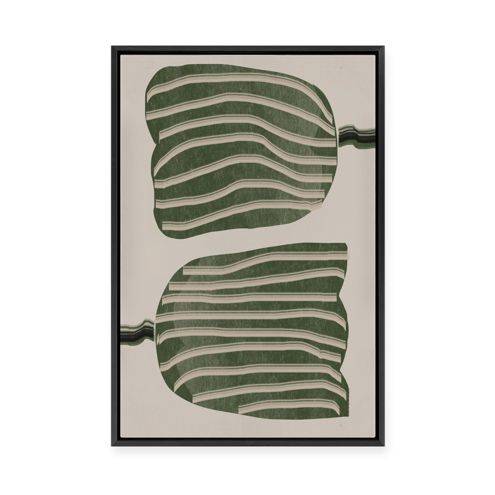 Abstract Tulips | Framed Canvas