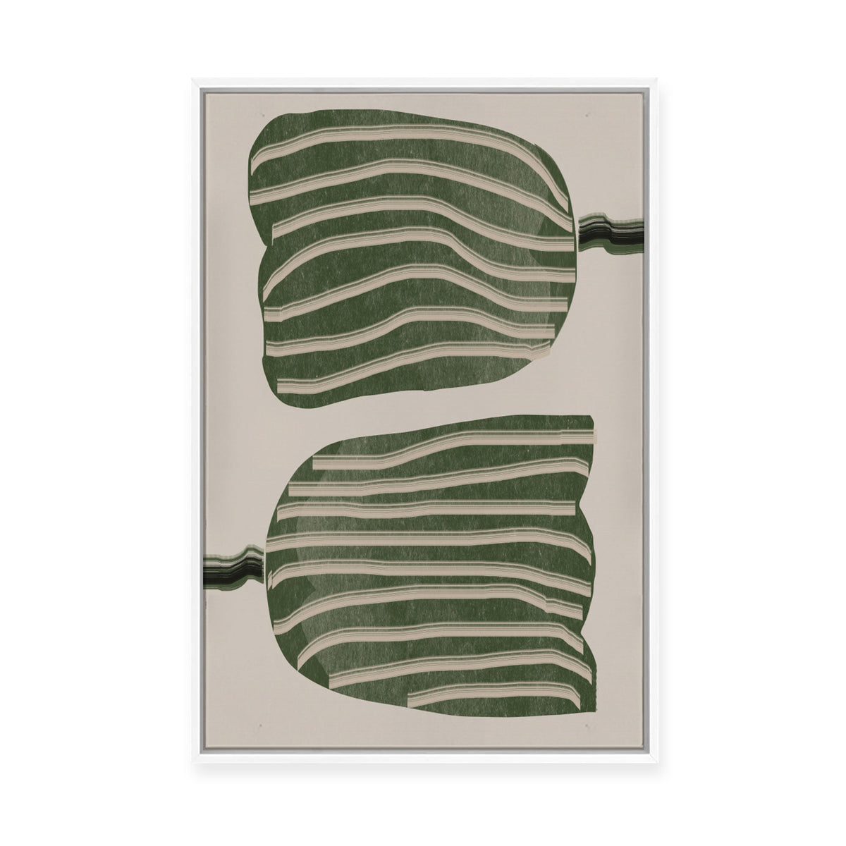 Abstract Tulips | Framed Canvas