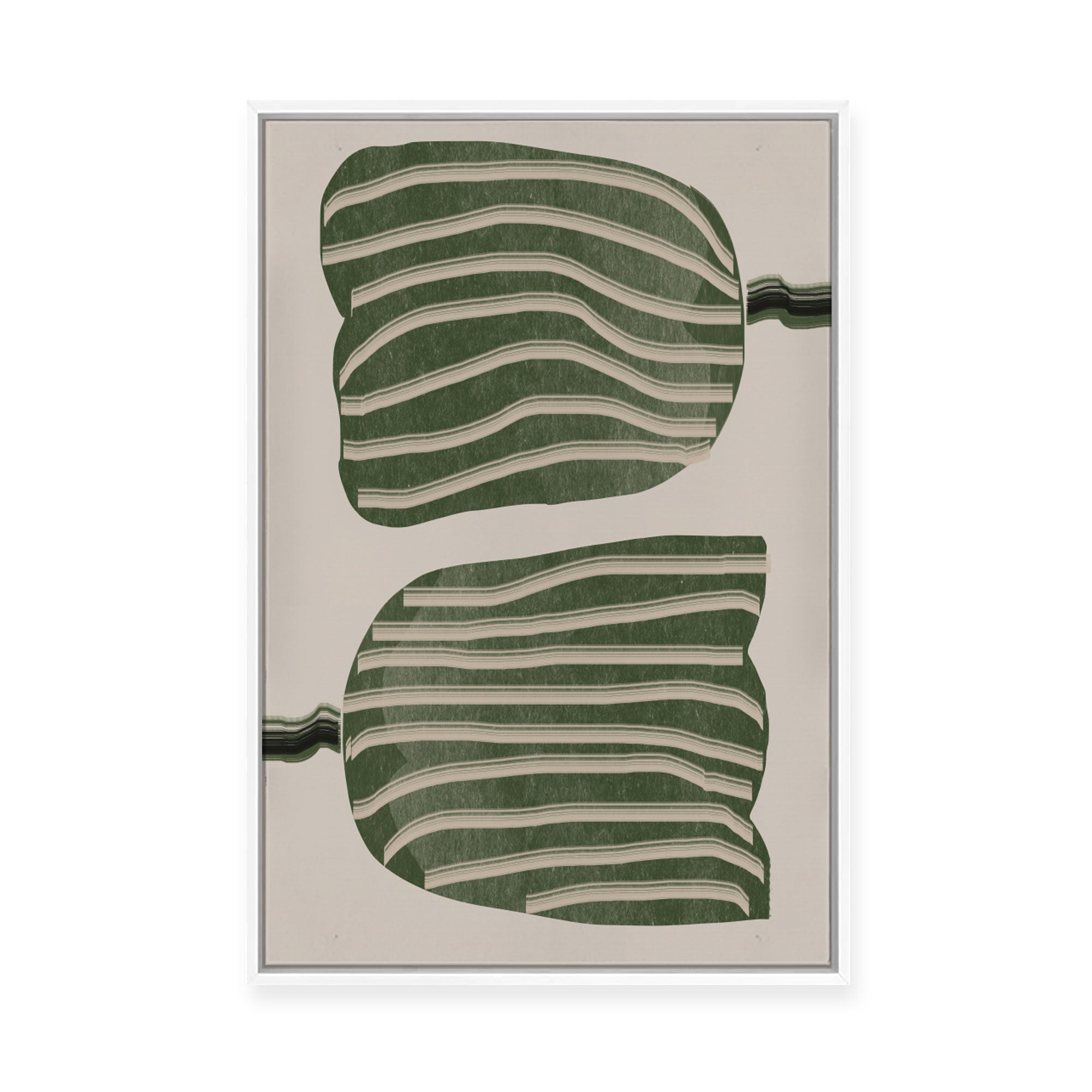 Abstract Tulips | Framed Canvas