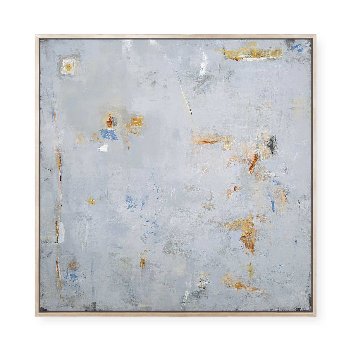 Abstract in Blue 2 | Framed Canvas