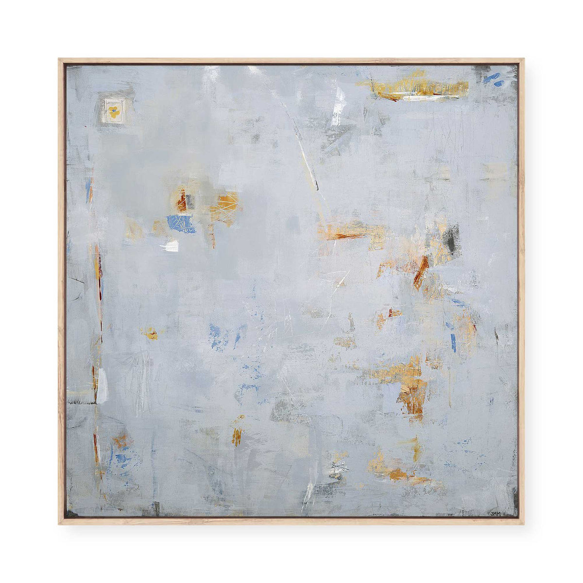 Abstract in Blue 2 | Framed Canvas