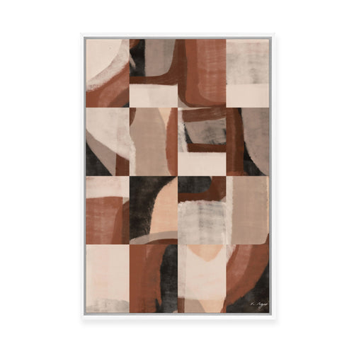 Earth Tiles I | Framed Canvas