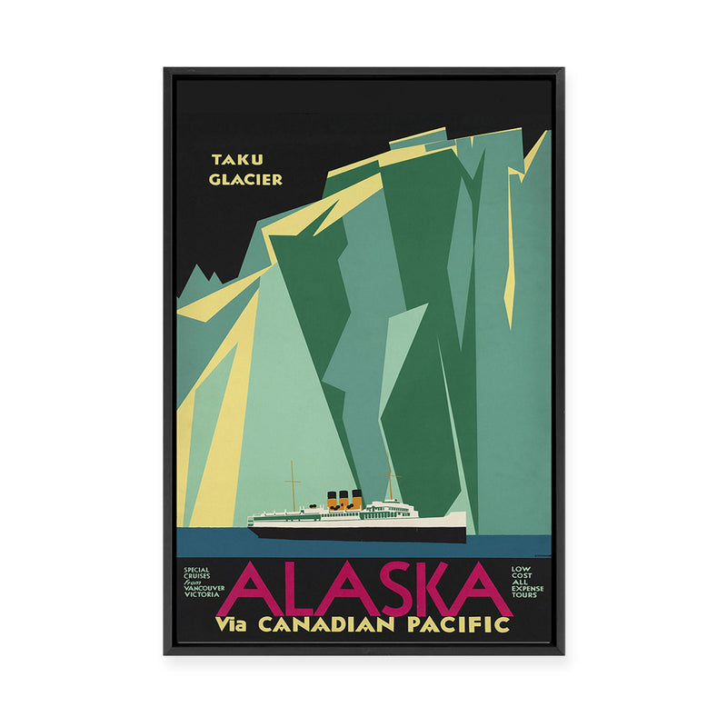 Alaska Via Canadian Pacific | Framed Canvas