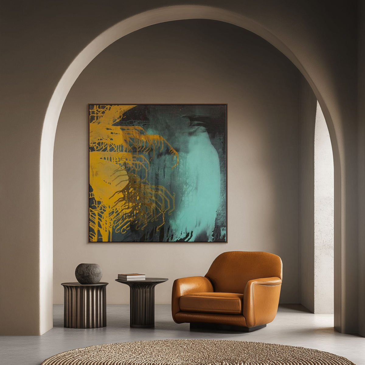 Aqua Shores | Framed Canvas