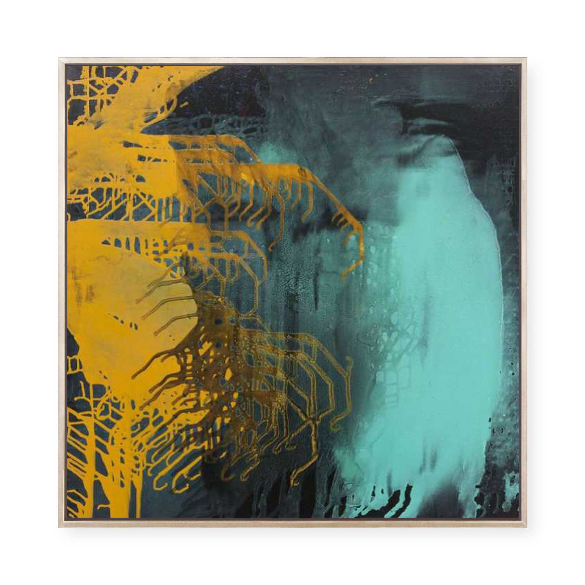 Aqua Shores | Framed Canvas