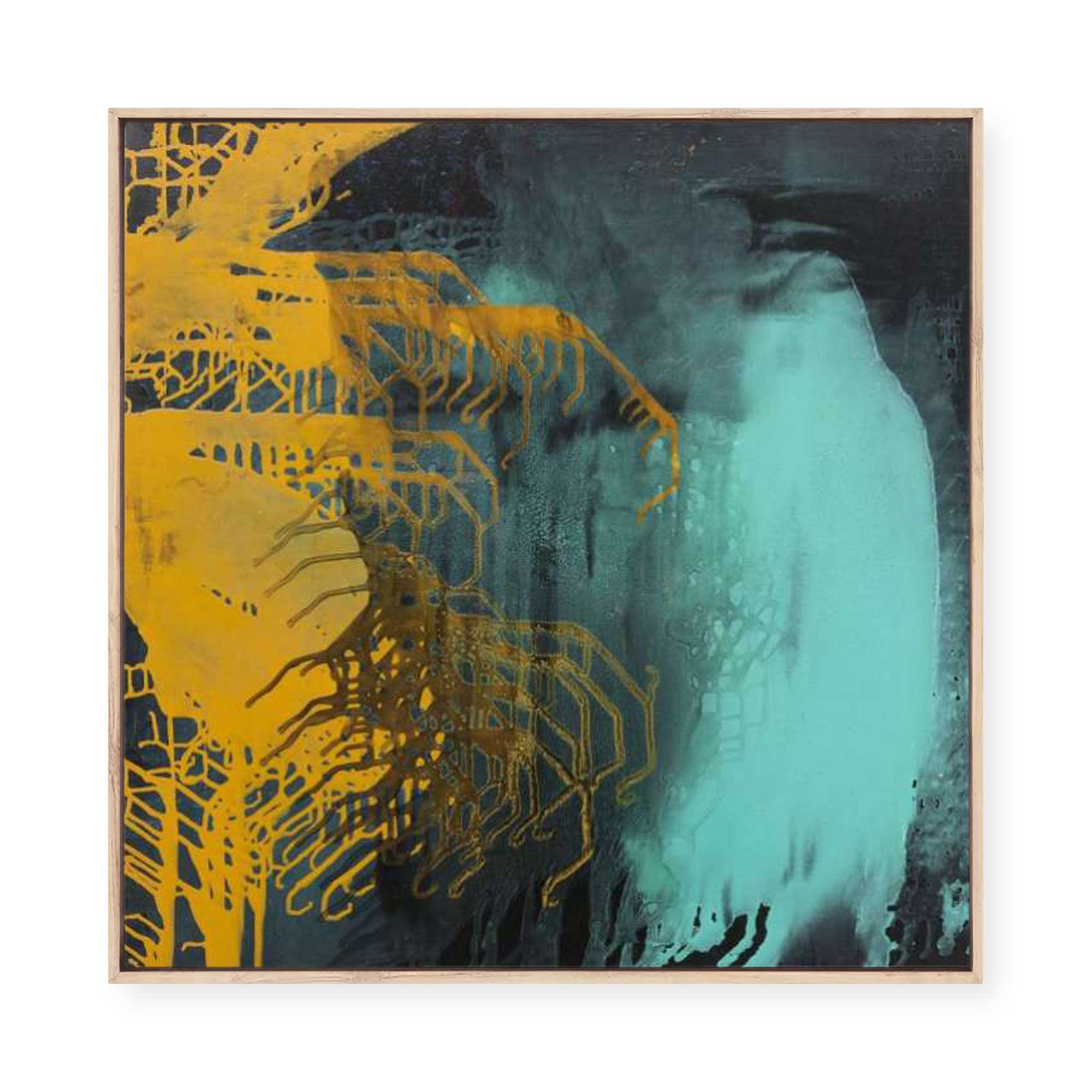 Aqua Shores | Framed Canvas