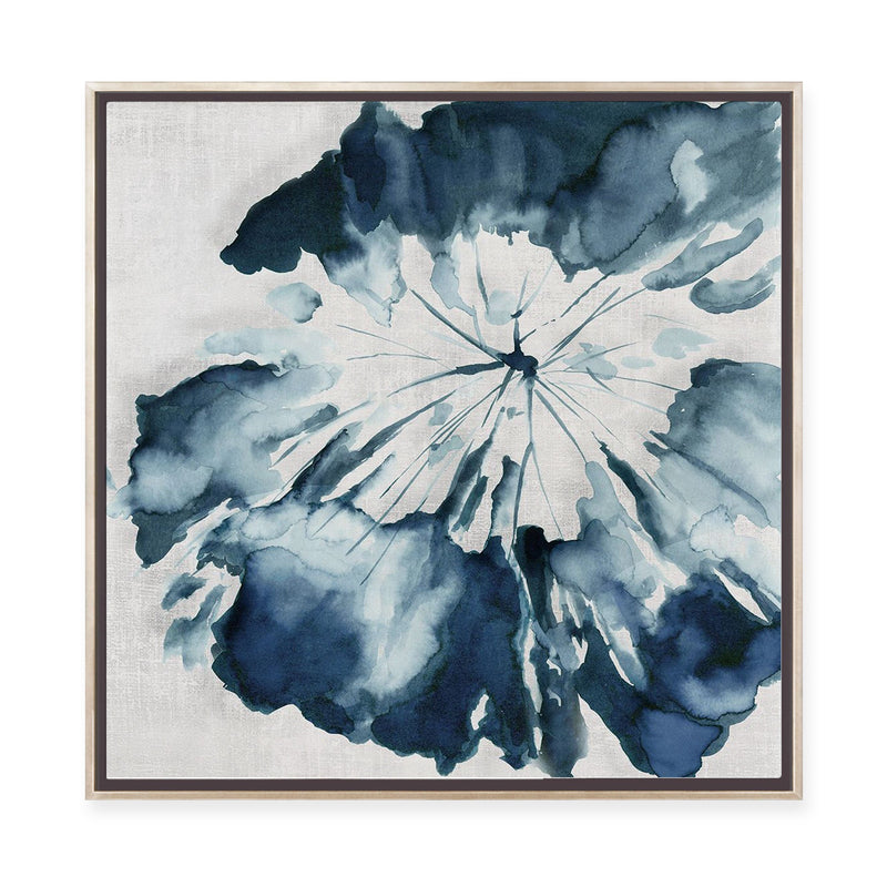 Azure Blooms | Framed Canvas