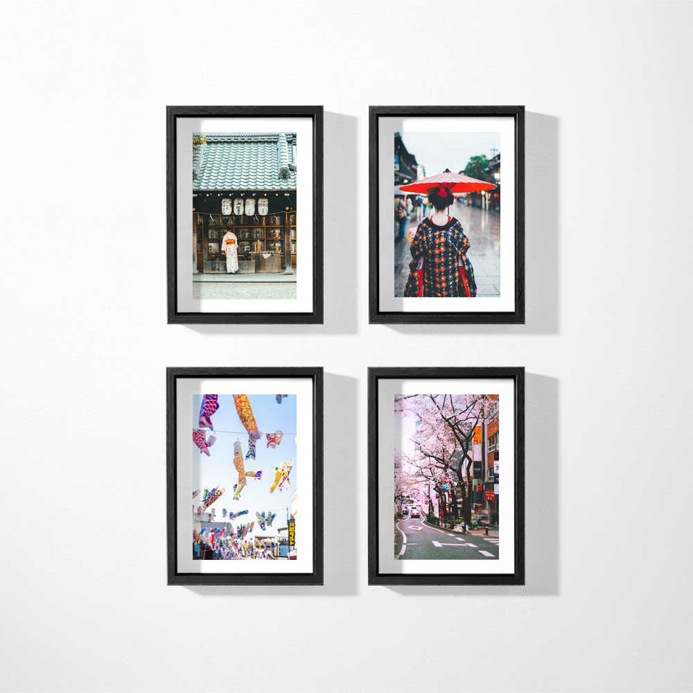 Print & Frame | Gallery Set of 4 | Even Borders