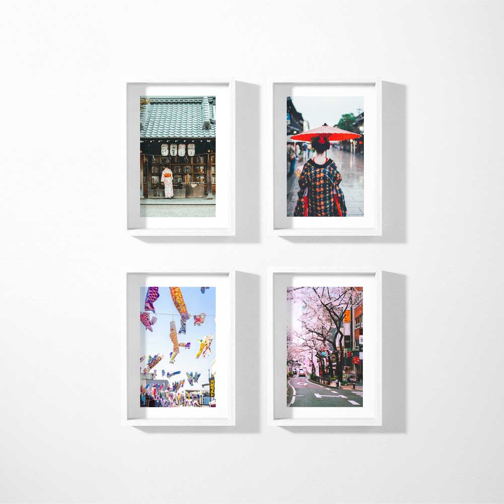 Print & Frame | Gallery Set of 4 | Even Borders