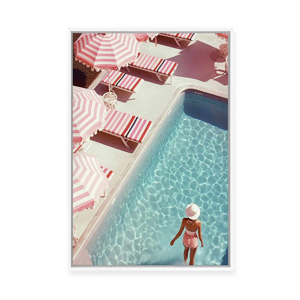 Barbie Core Pool | Framed Canvas
