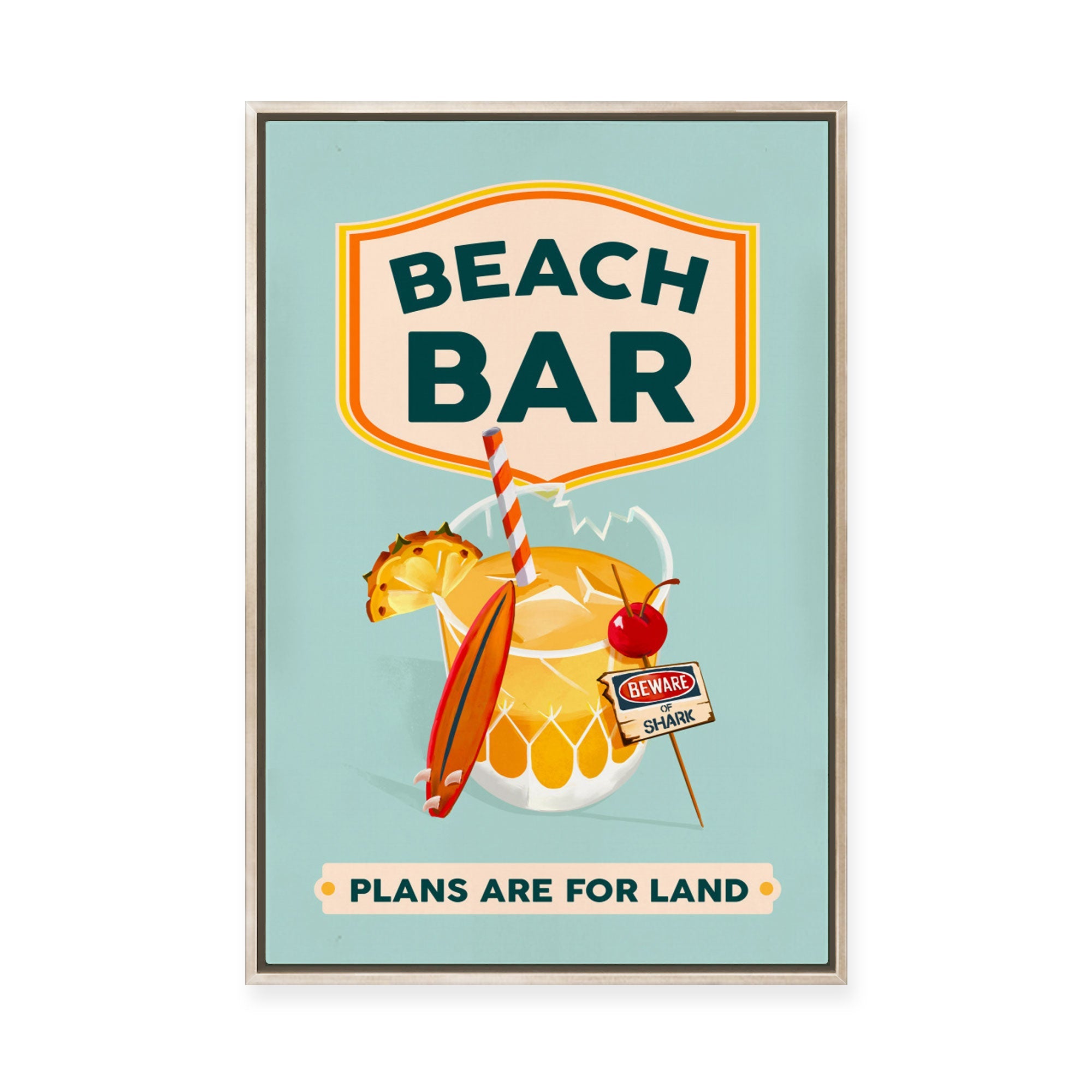 Beach Bar | Framed Canvas