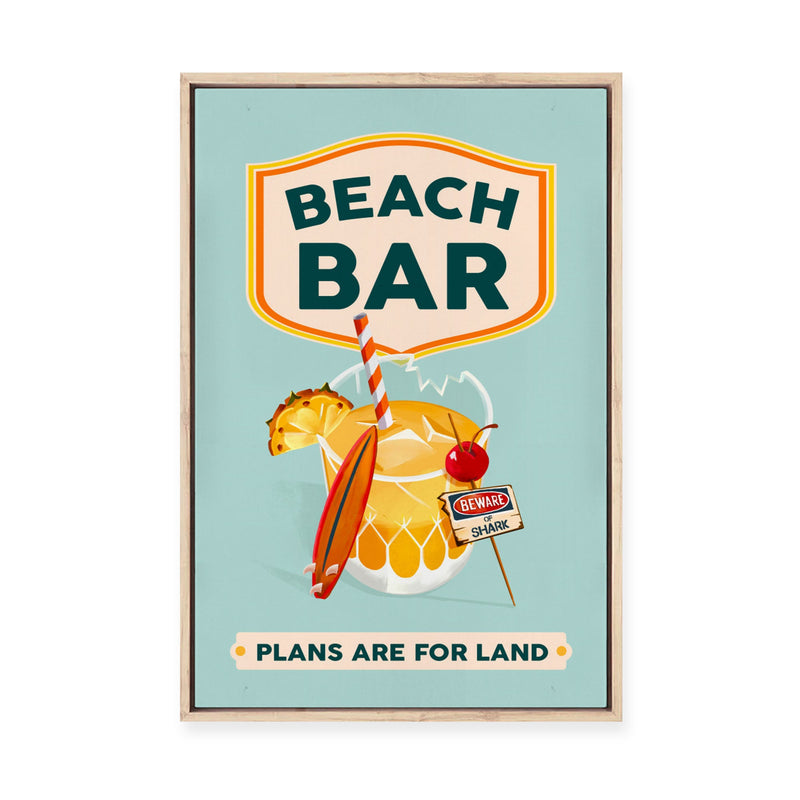 Beach Bar | Framed Canvas