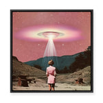 Beam me up Barbie | Framed Canvas