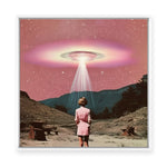 Beam me up Barbie | Framed Canvas