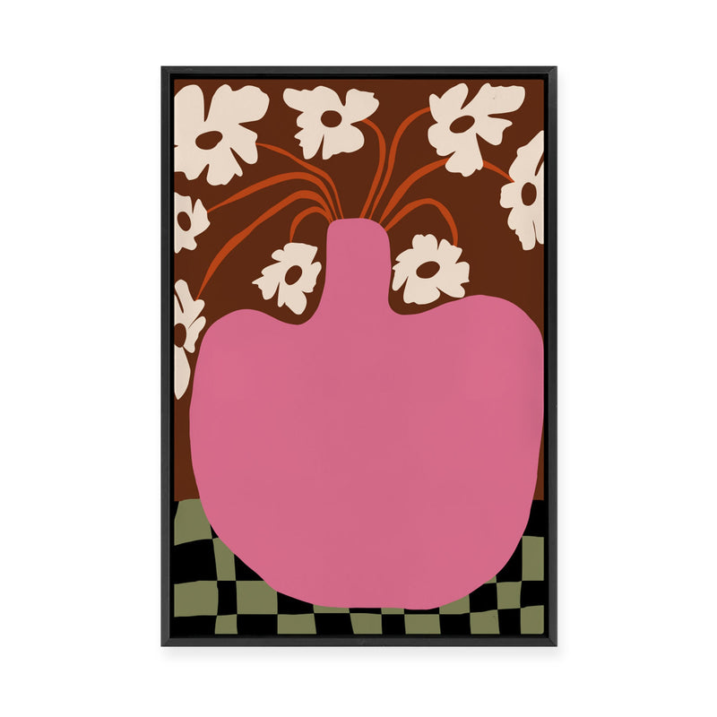 Big Pot with Flower | Framed Canvas