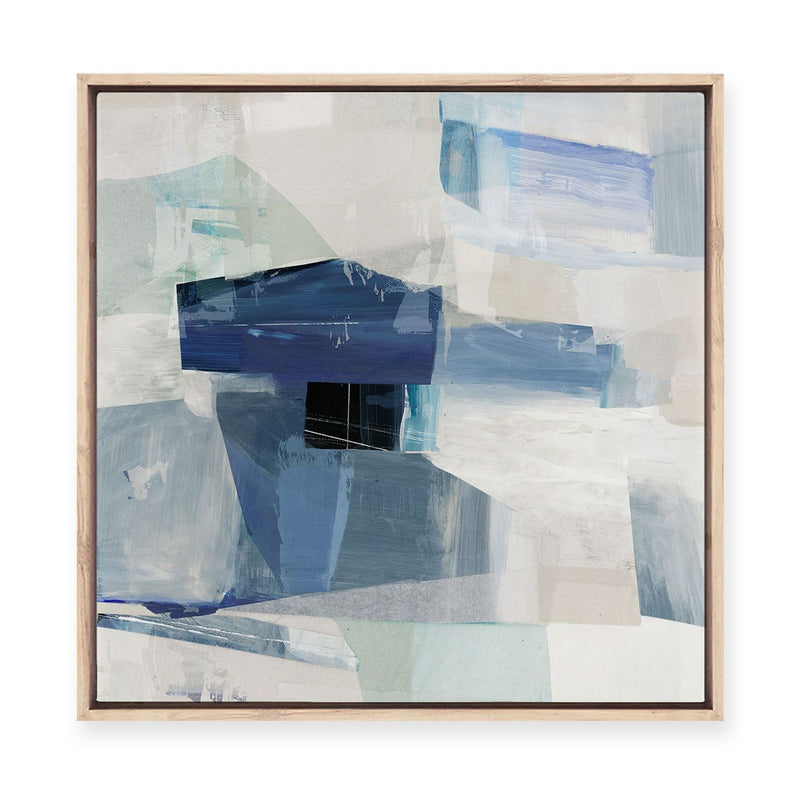 Blue Dimension II | Framed Canvas