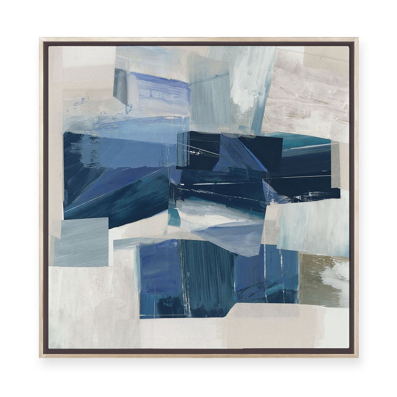 Blue Dimension I | Framed Canvas