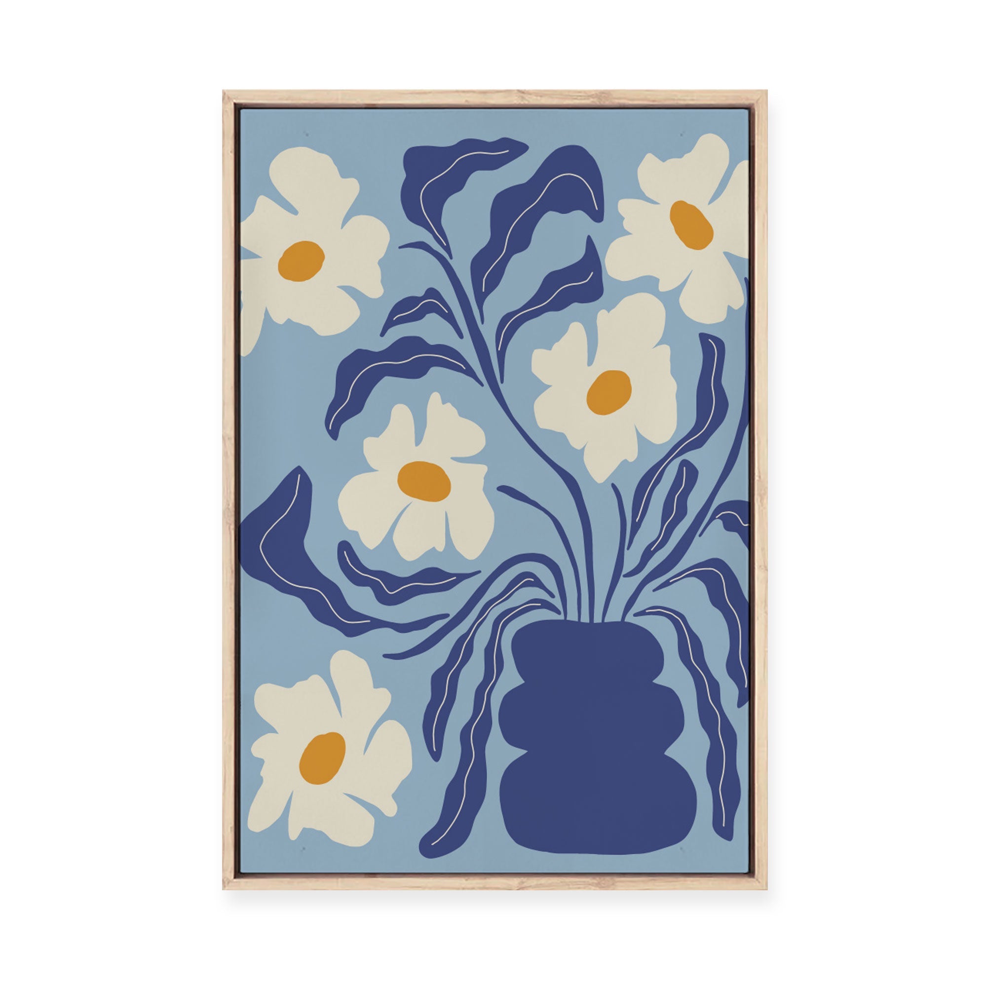Blue Moon Flower | Framed Canvas