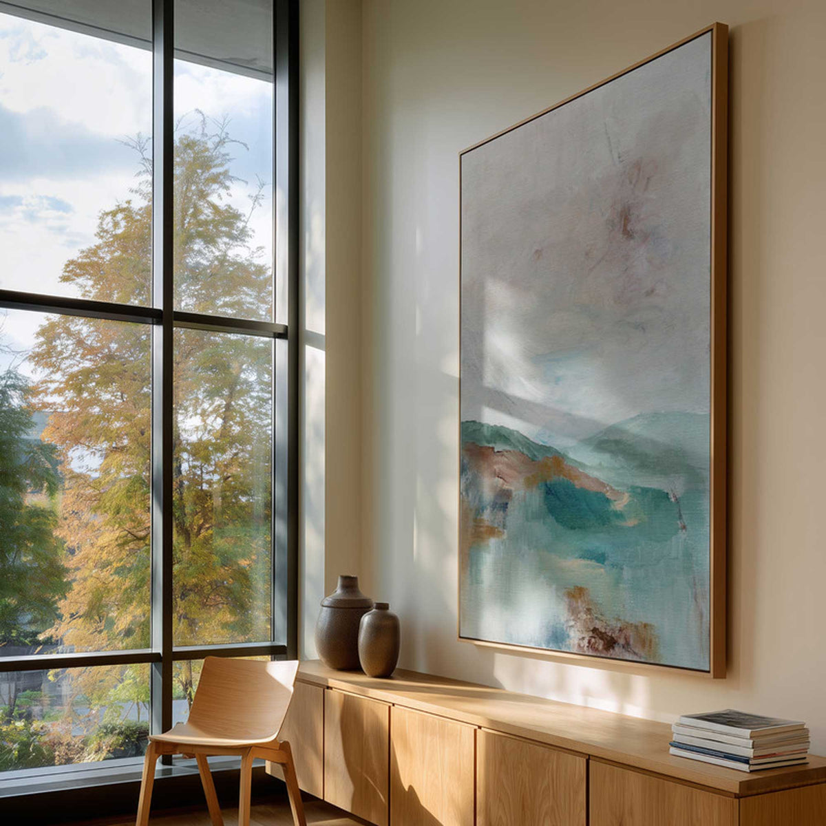 Blue Pearl | Framed Canvas