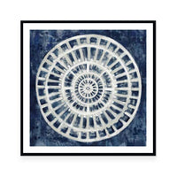 Blue Textured Medallion