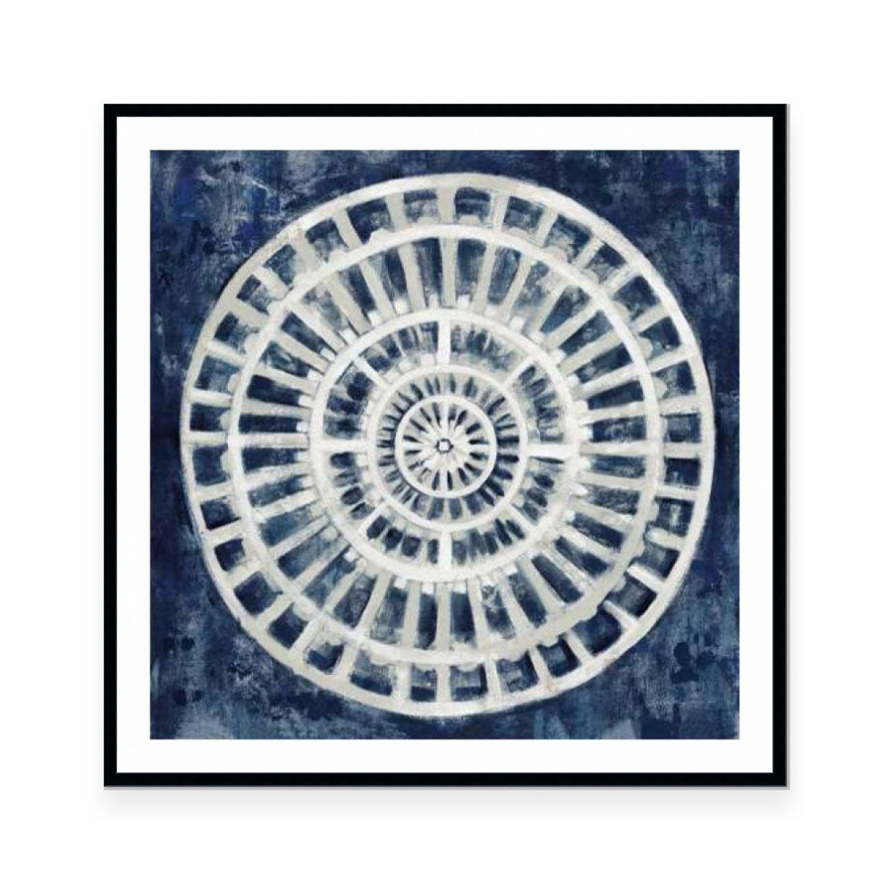 Blue Textured Medallion