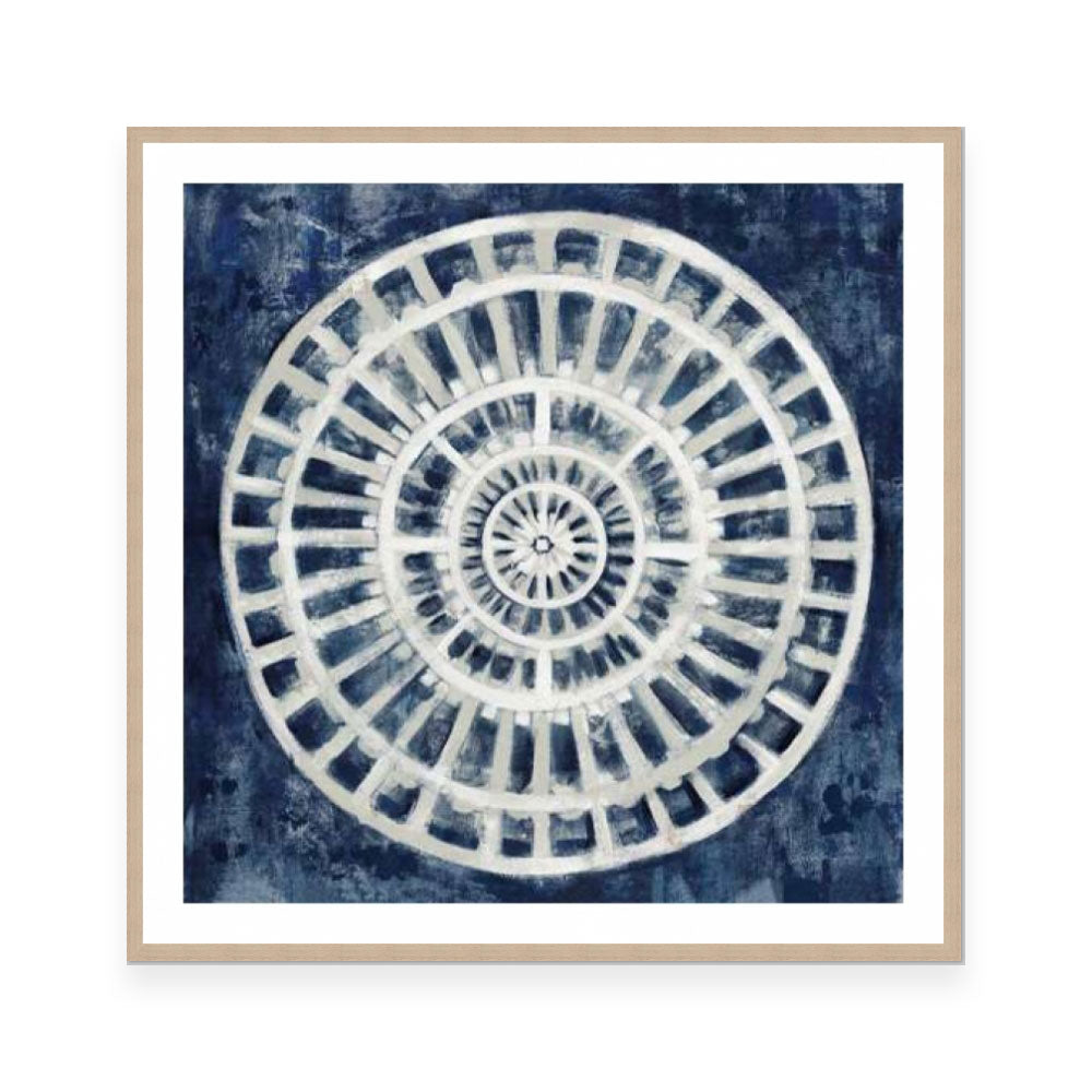 Blue Textured Medallion