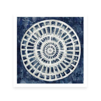 Blue Textured Medallion