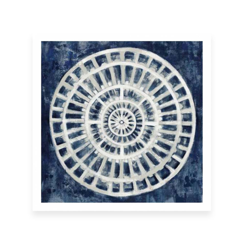 Blue Textured Medallion