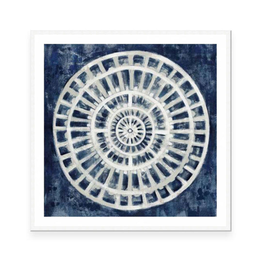 Blue Textured Medallion