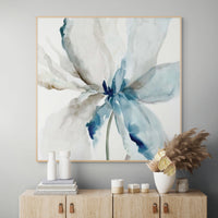 Blue Transparent Floral