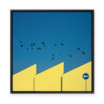 Urban Minimalism | Yellow | Framed Canvas