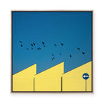 Urban Minimalism | Yellow | Framed Canvas