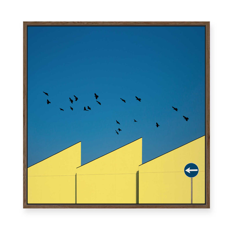 Urban Minimalism | Yellow | Framed Canvas